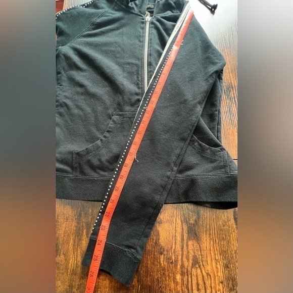 BCBGMaxazria black jacket hoodie - Picture 9 of 12